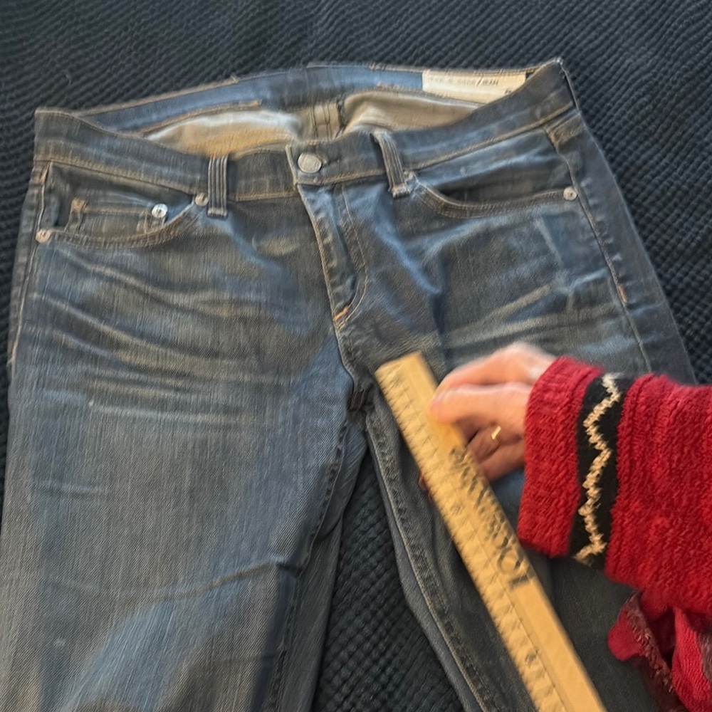 Rag & Bone Blue Skinny Jeans with Classic Indigo Wash